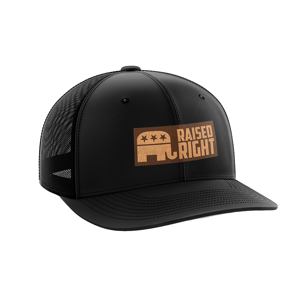 Raised Right Leather Patch Hat