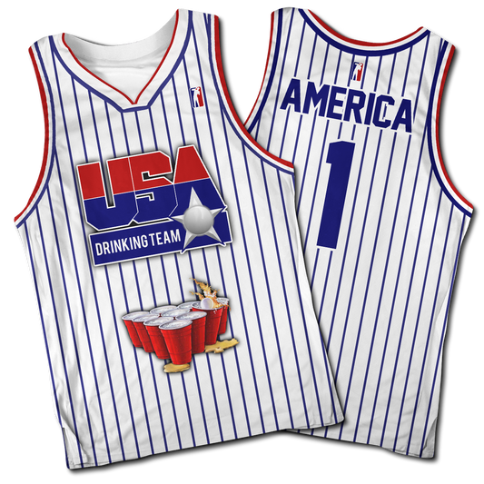 USA Drinking Team Basketball Jersey