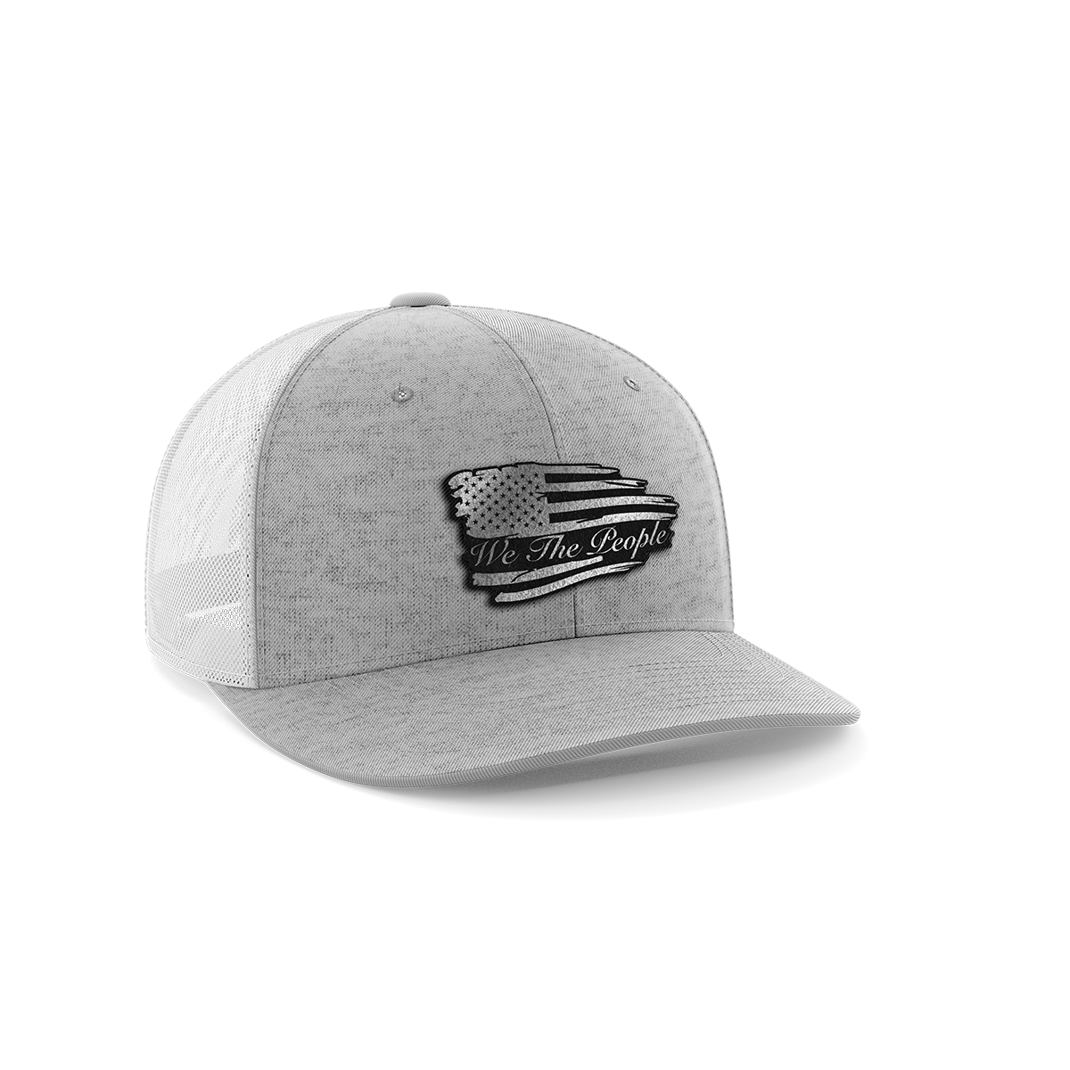 Torn Flag We The People Leather Patch Hat