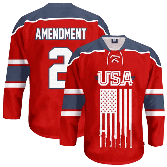 USA 2nd Amendment Hockey Jersey
