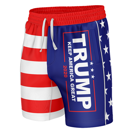 Trump KAG American Flag Swim Trunks