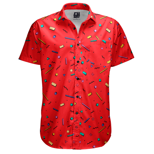 Bayside High Red Button Down
